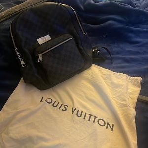 Louis Vuitton Josh Backpack Damier Graphite Black